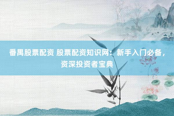 番禺股票配资 股票配资知识网：新手入门必备，资深投资者宝典